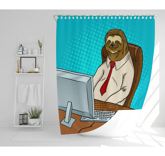 Eljona Polyester Shower Curtain