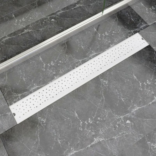 Linear Shower Drain Bubble 930x140 mm Stainless Steel VD04372 - Hommoo