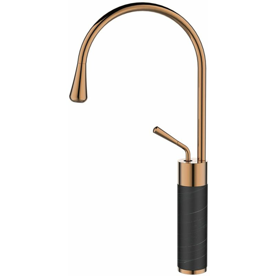 Copper/Black Marble Kitchen Sink Tap Bathroom Basin Mixer Bar Standing Faucet
