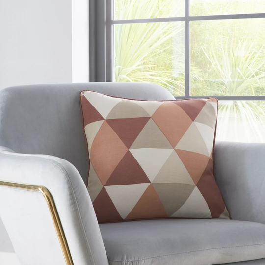 Agustina Trendy Colourful Geometric Print Cushion Cover