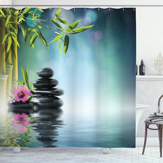 Borka 13 Piece Polyester Shower Curtain Set