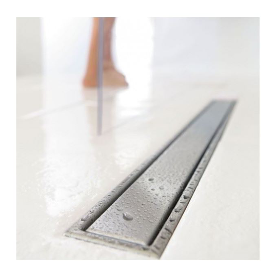 Wetroom Bathroom Floor Linear Shower Drain 110cm Stainless Steel - Wirquin