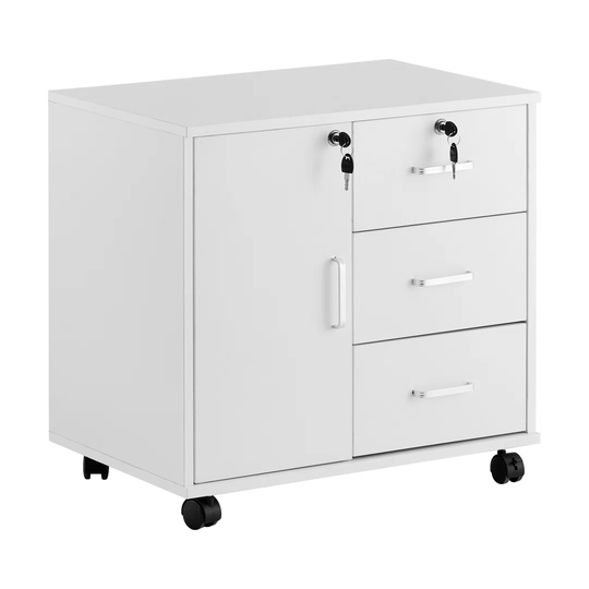 Kahri Lockable 3 Drawer Filing Cabinet