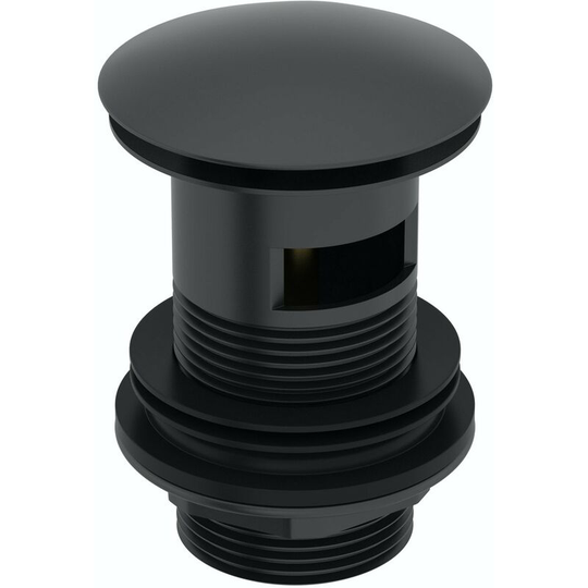 Mode - Spencer click clack slotted black basin waste - Brushed black