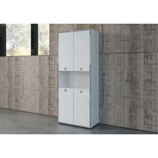 Hearton 4 -Door 1 -Shelf Storage Cabinet