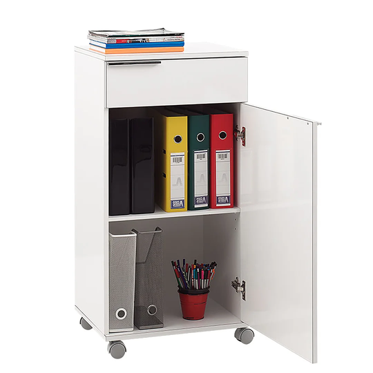 Ayyad 1 -Door 1 Drawer Storage Cabinet