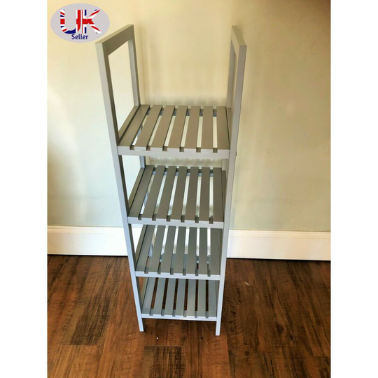 4 Tier Shelf Unit - Grey - grey