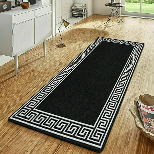 Gagliano Hand-Knotted Black/White Indoor/Outdoor Rug