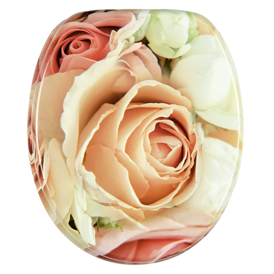 Rosa Rose Elongated Toilet Seat