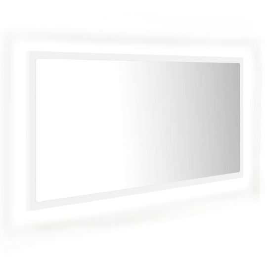 Vidaxl - led Bathroom Mirror White 90x8.5x37 cm Acrylic White