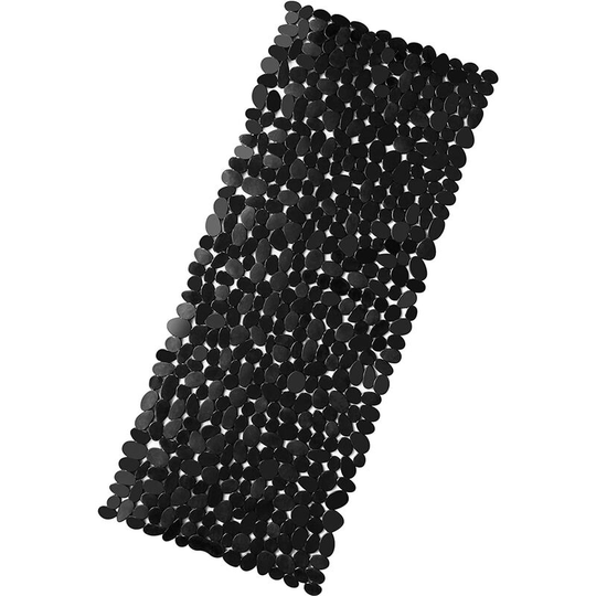 Gift - Non-Slip Shower Mat Children's Bath Tub Mat with Suction Cup Mildew Proof Shower Bottom Pebble Machine Washable Latex Phthalates Extra Long 88