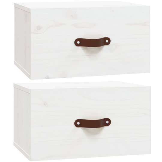 Wall-mounted Bedside Cabinets 2 pcs White 40x29.5x22 cm Vidaxl White