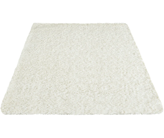 Roslyn Floppy Hand Knotted White Rug
