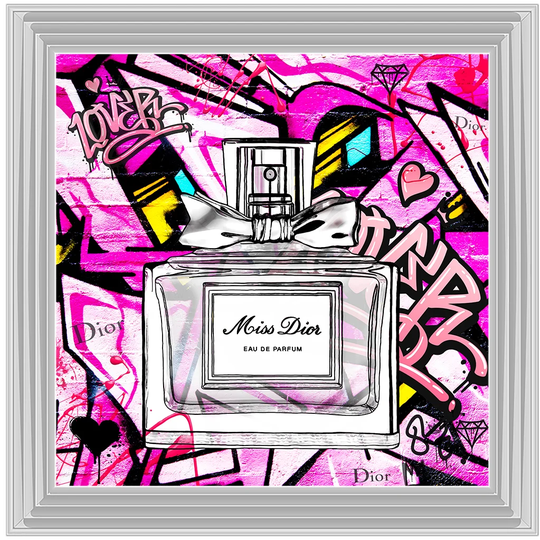 'Street Art Perfume Ii' - Picture Frame Graphic Art Print on Paper