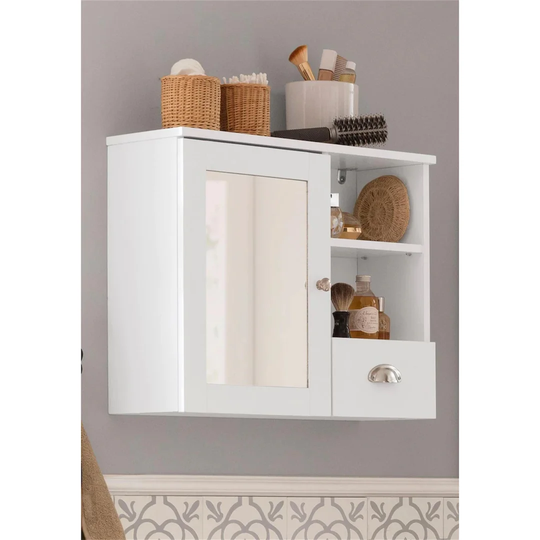 60cm x 50cm Surface Mount Mirror Cabinet with LED Lighting