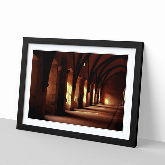 'Architecture Church Cloister' Framed Photographic Print