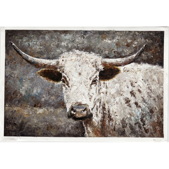 Steer - Wrapped Canvas Painting Print