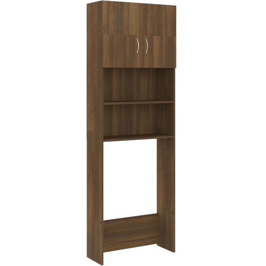 Washing Machine Cabinet Brown Oak 64x25.5x190 cm Vidaxl brown oak