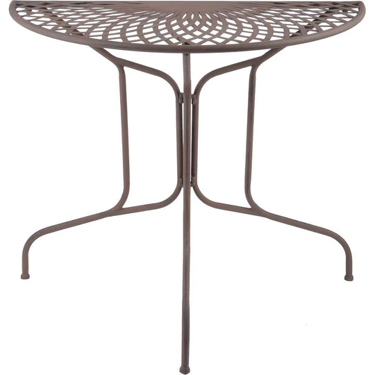 Halfround Metal Table