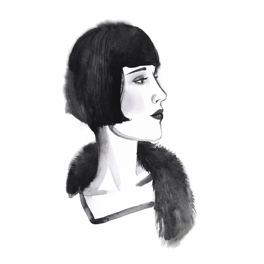 Gatsby Girl I by Grace Popp - Wrapped Canvas Painting Print
