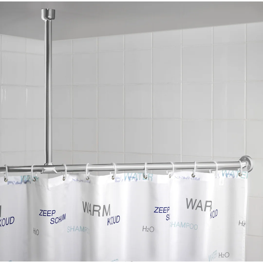 WENKO Ceiling support For telescopic shower rod Chrome