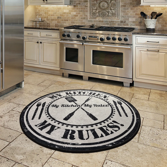 Baret Medaba Shaggy Black/White Rug