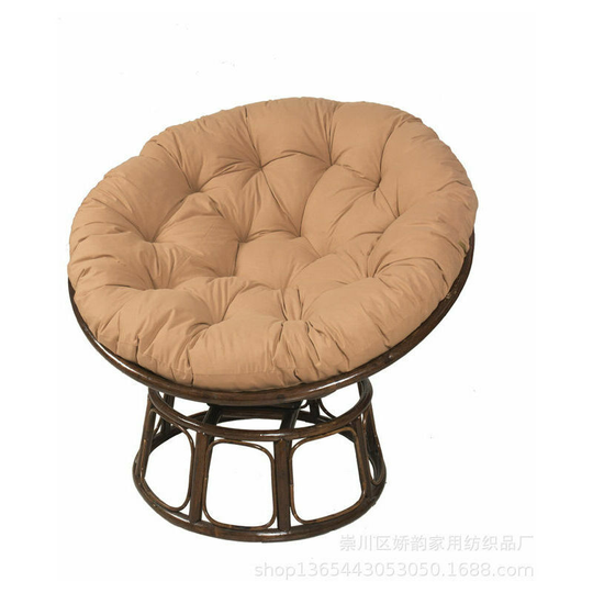 Morejieka - Round Papasan Chair Cushion, Round Papasan Seat Cushion, Garden Cushion, Rattan Armchair Cushion, Hanging Chair Cushion, Removable