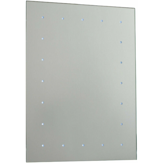 IP44 led Bathroom Mirror 60cm x 45cm Battery Powered Wall Light Push Switch