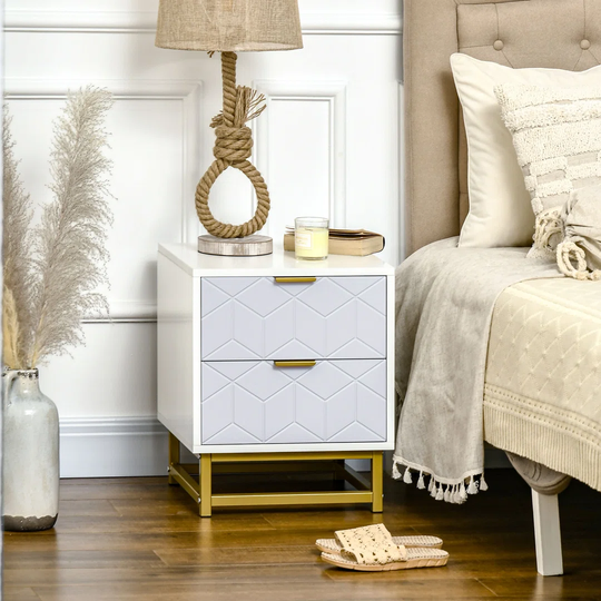 Drumraymond 2 Drawer Bedside Table