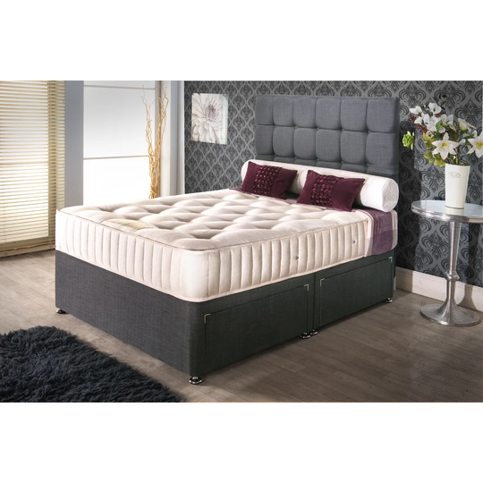 Beretta Charcoal Coilsprung Divan Bed