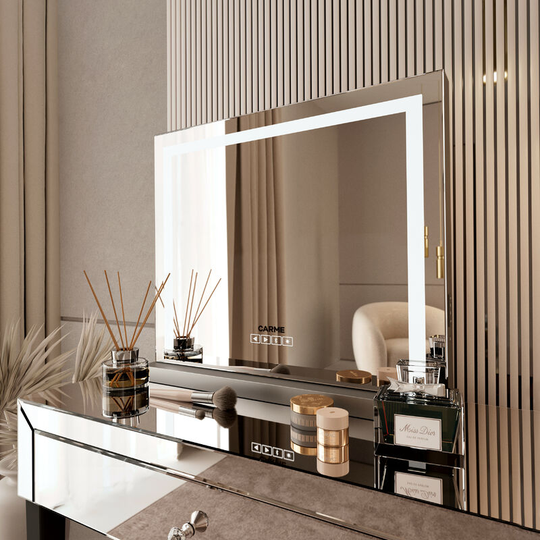 Rendall Silver led Touch Sensor Mirror - Silver
