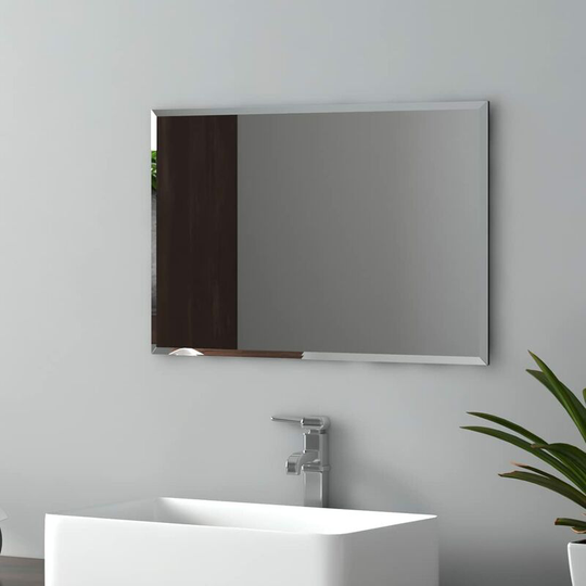 Wall Mounted Bathroom Mirror, Frameless Bathroom Mirror for Wall, Rectangle Vanity Mirrors 45x30 cm - 45x30cm - Emke
