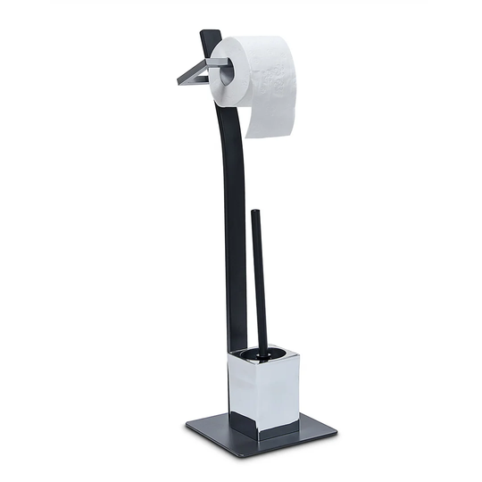 Beveridge Grao Freestanding Toilet Roll and Brush Holder
