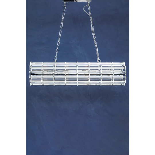 Karli Brass Eight Bulb Pendant Light