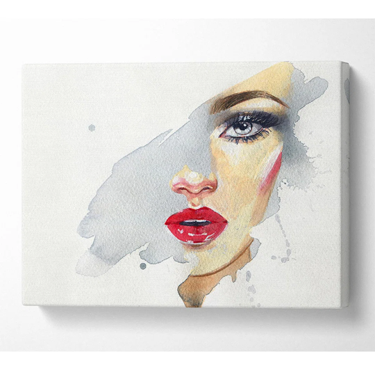 Washed Face Visual - Wrapped Canvas Painting