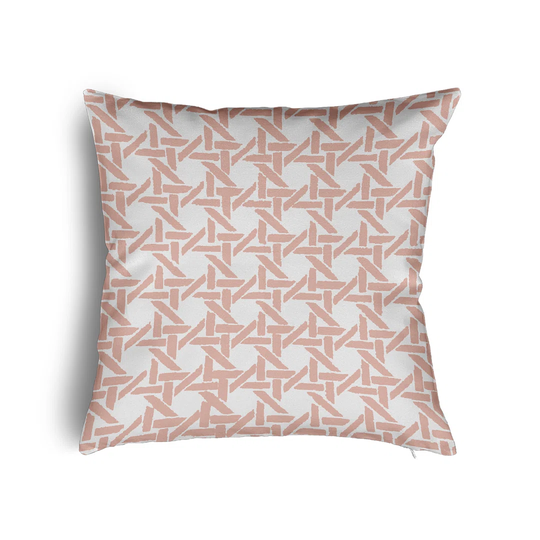 Tresckow Down Geometric Square Scatter Cushion with Filling