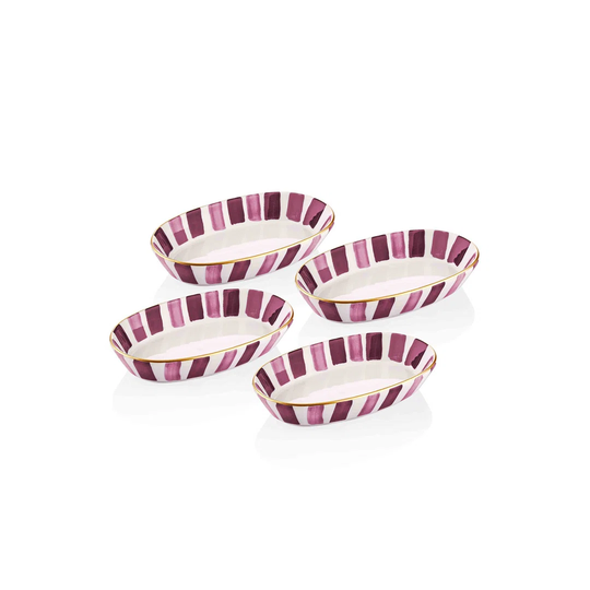 Fez 4 Piece Oval Serving Plate Set 10 x 17 x 4cm