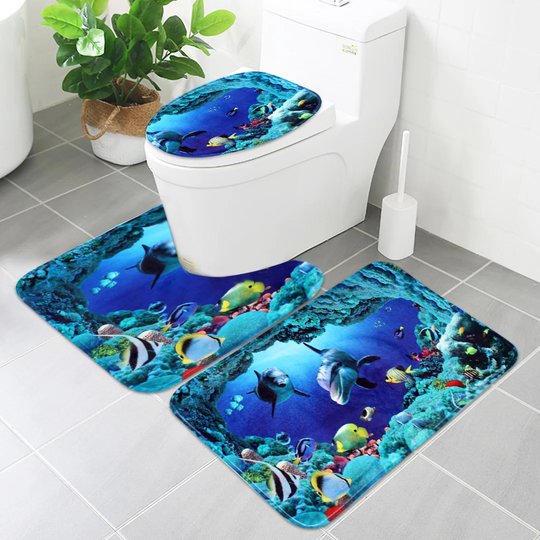 Galasso 3 Piece Bath Rug Set