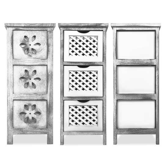 Oswalt 3 Drawer 25 W Solid Wood Tallboy
