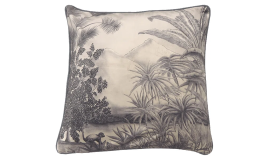 Tropical Velvet Cushion Cover Jungle 1 - 55 X 35 Cm