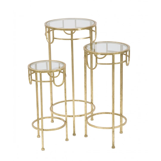 Budapest Round Nesting Plant Table