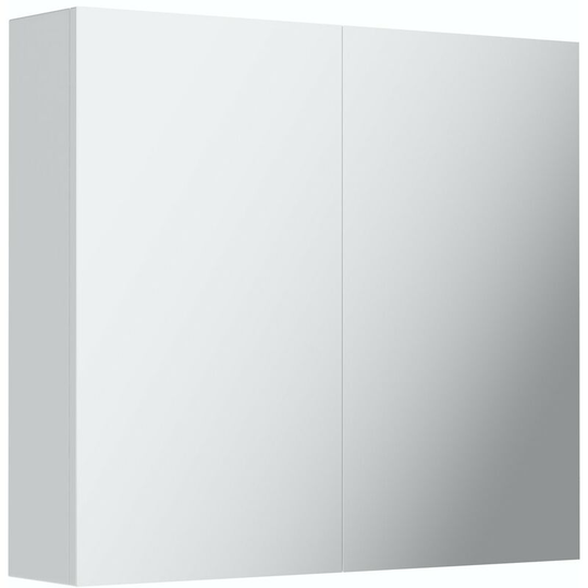 Cortona white 2 door mirror cabinet - White - Mode