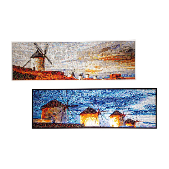 2 Piece Unframed Graphic Art Print on Canvas