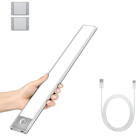 Led Closet Lights, Portable Automatic Cabinet Lights, Motion Sensor Lights, Magnetic Wireless usb Charging led Strip Lights, Suitable for Cabinets,