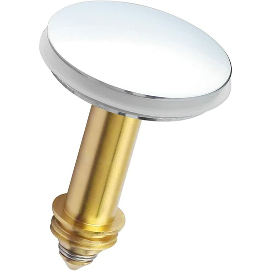 Gift - Basin Drain Plug Bathtub Drain Plug Chrome Pop Up Bath Plug Basin Plug for Bathroom and Kitchen Diameter 38 mm