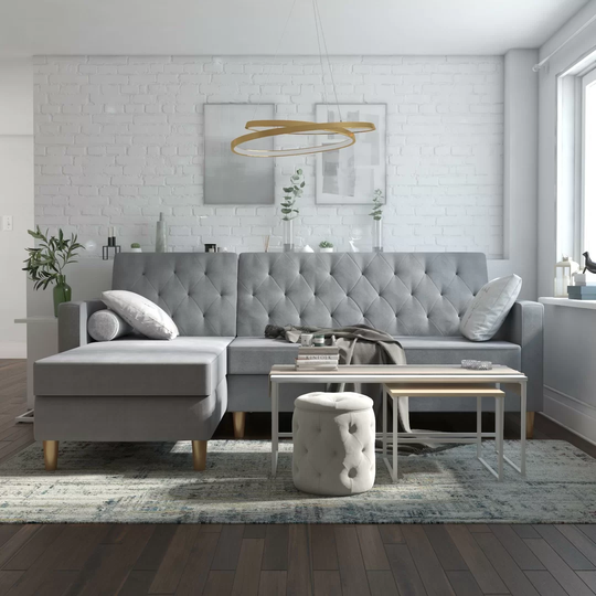 Reversible Sleeper Corner Sofa Chaise