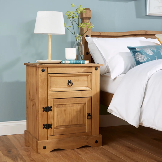 Luisa 1 Drawer Bedside Table