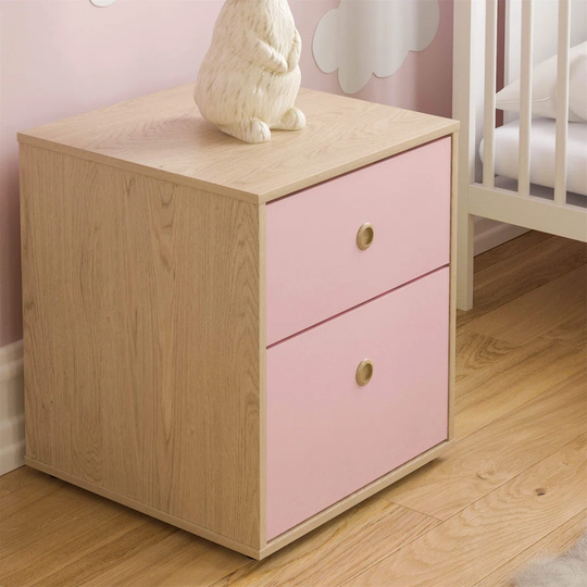 Ferrill 2 Drawer Bedside Table