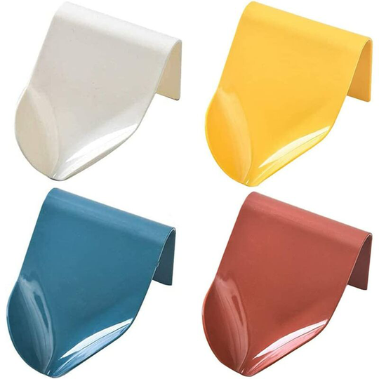 4 soap dishes, self-draining wall-mounted plastic soap dishes, suitable for kitchen, bathtub, sponge, brush, bathroom