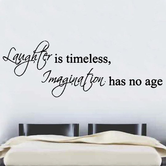 Laughter Is Timeless Decal Vinyl Wall Sticker